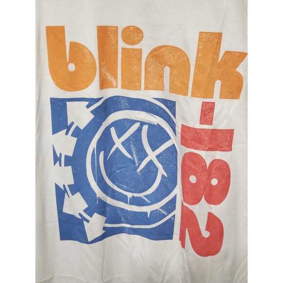 Blink 182 Music Band Women's Graphic Short Sleeve T-Shirt White Size XL - NWT - Picture 2 of 5